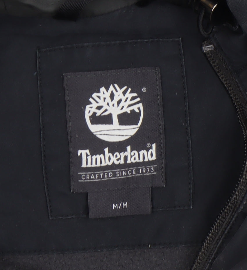 Timberland Men's Black M Hooded Parka Jacket Cotton Nylon Lined
