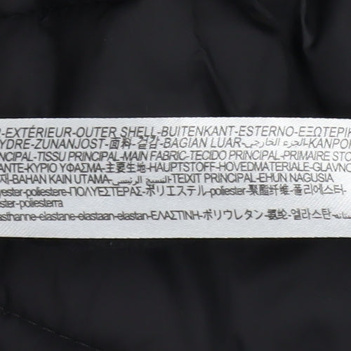 Zara Men’s Black Hooded Puffer Jacket Size S Regular Fit Mid-Length