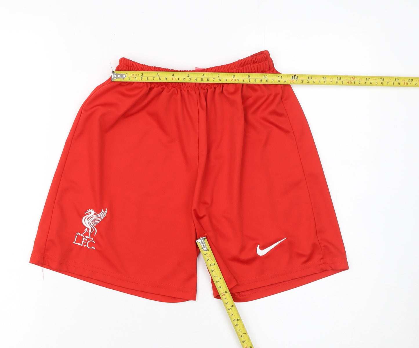 Nike Boys Red LFC Athletic Football Shorts Size 176 Polyester