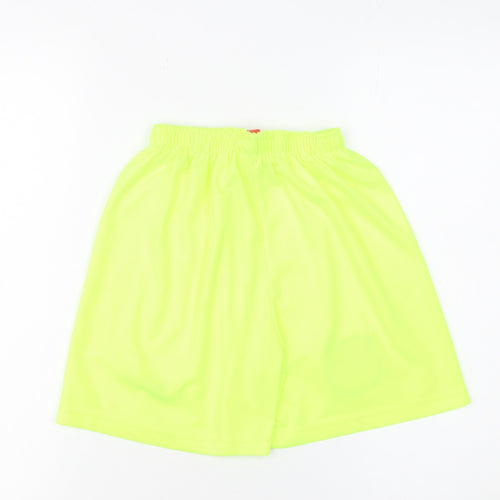 Nike Boys Yellow Athletic Football Shorts Size 164 Polyester
