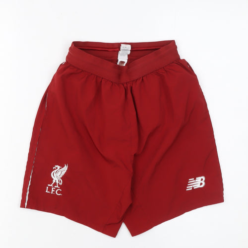 New Balance Boys Red Football Athletic Shorts 13-14 Years LFC Sportswear