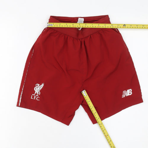 New Balance Boys Red Football Athletic Shorts 13-14 Years LFC Sportswear