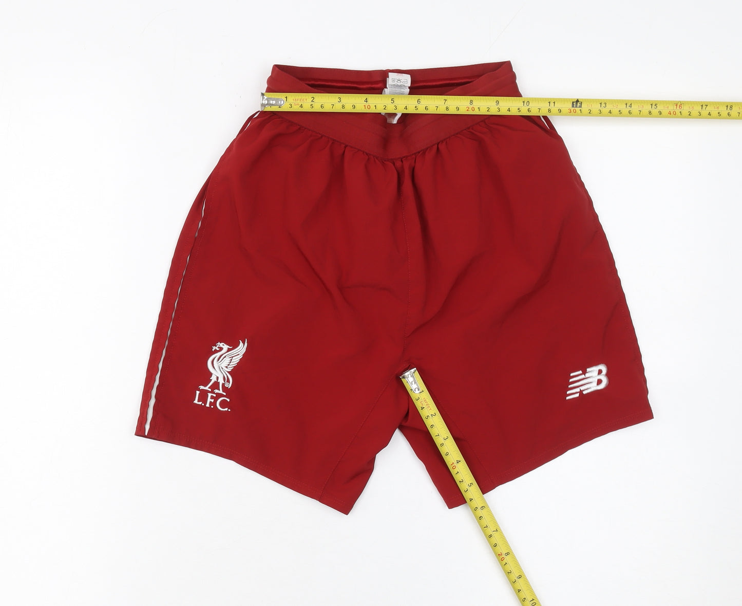 New Balance Boys Red Football Athletic Shorts 13-14 Years LFC Sportswear