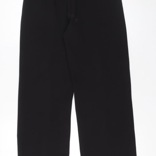 Kotty Women Black High Waist Straight Trousers Size 10