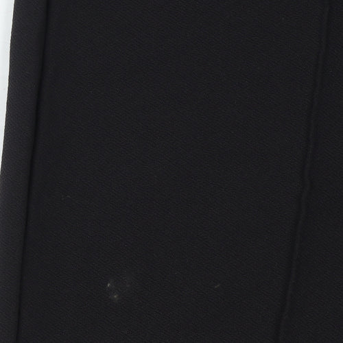 Kotty Women Black High Waist Straight Trousers Size 10