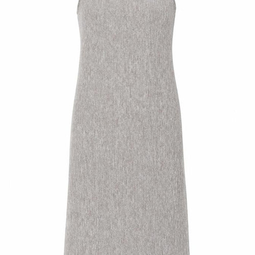 Zara Women Beige Sleeveless High Neck Knit Midi Tank Dress S