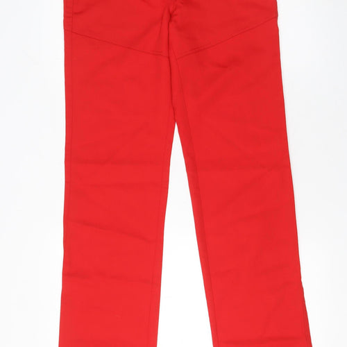 Puma Womens Red Straight Leg Activewear Trousers XS