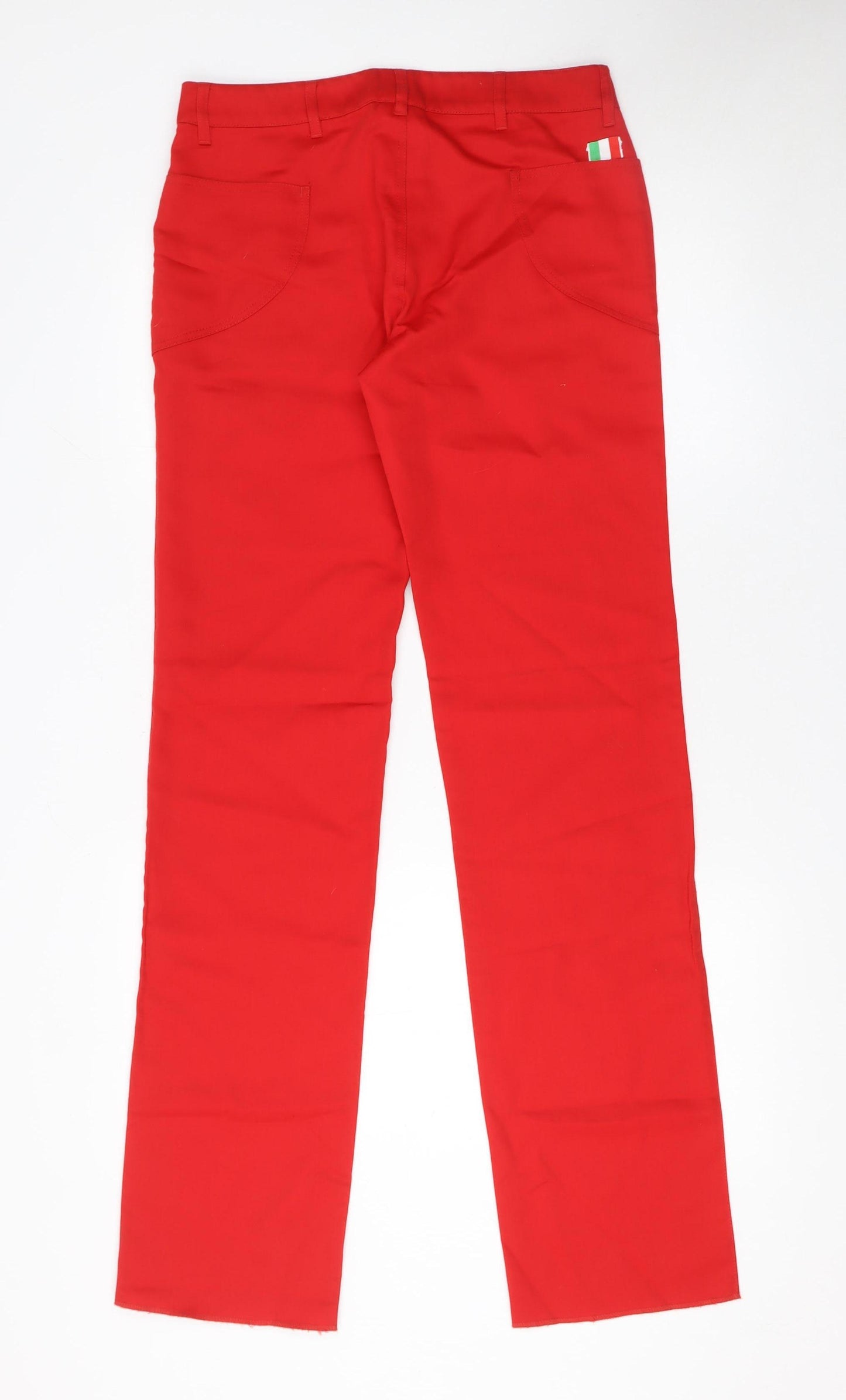 Puma Womens Red Straight Leg Activewear Trousers XS