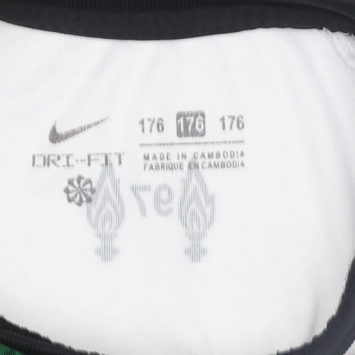 Nike Boys Green Liverpool FC 16 Years Football Jersey Shirt