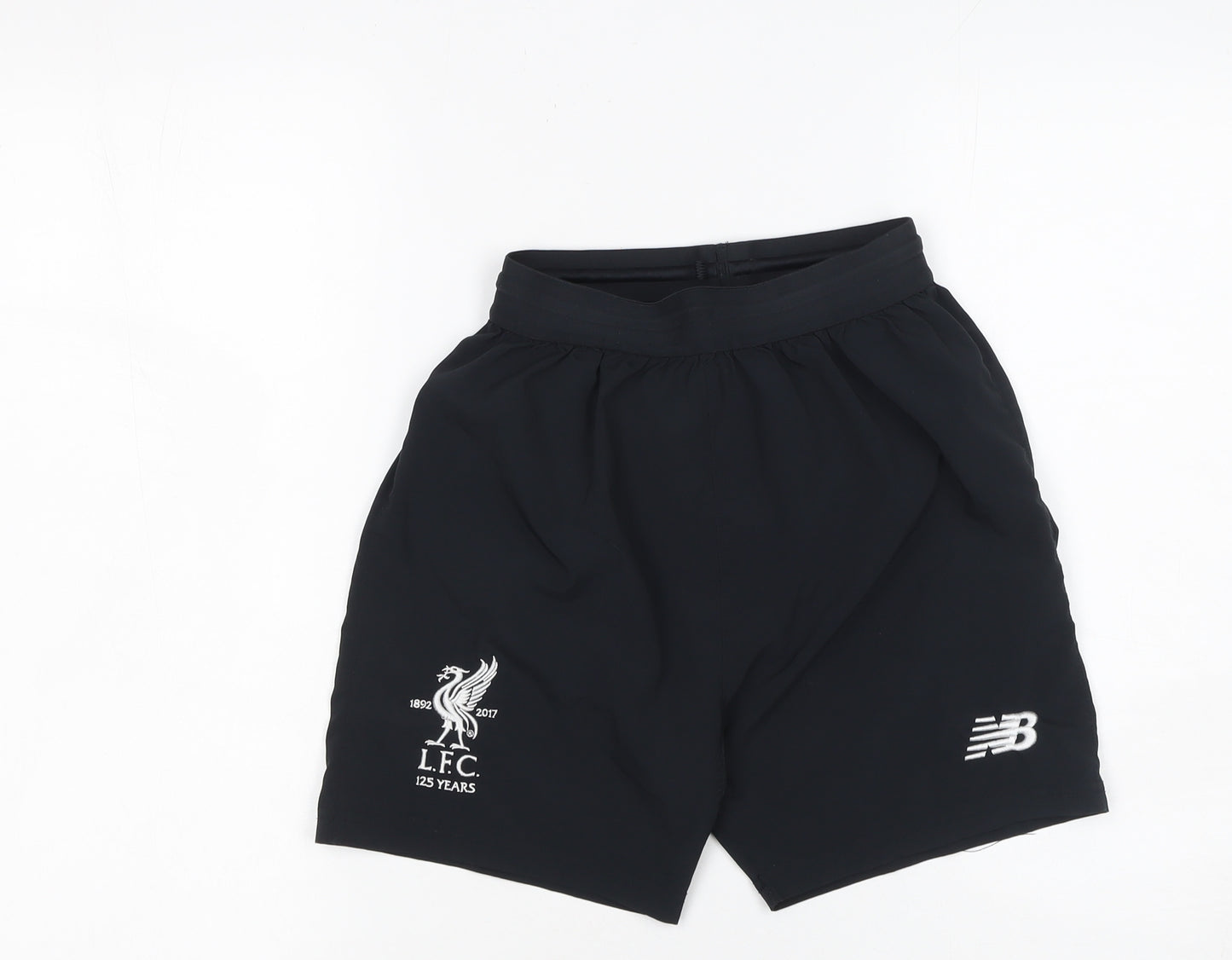 New Balance Boys Black LFC 125 Years Athletic Football Shorts 11 Years