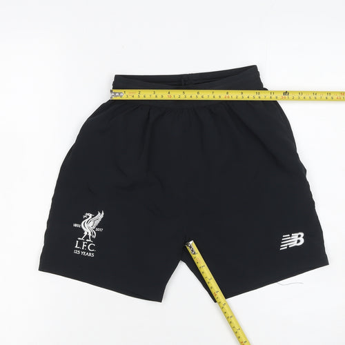 New Balance Boys Black LFC 125 Years Athletic Football Shorts 11 Years