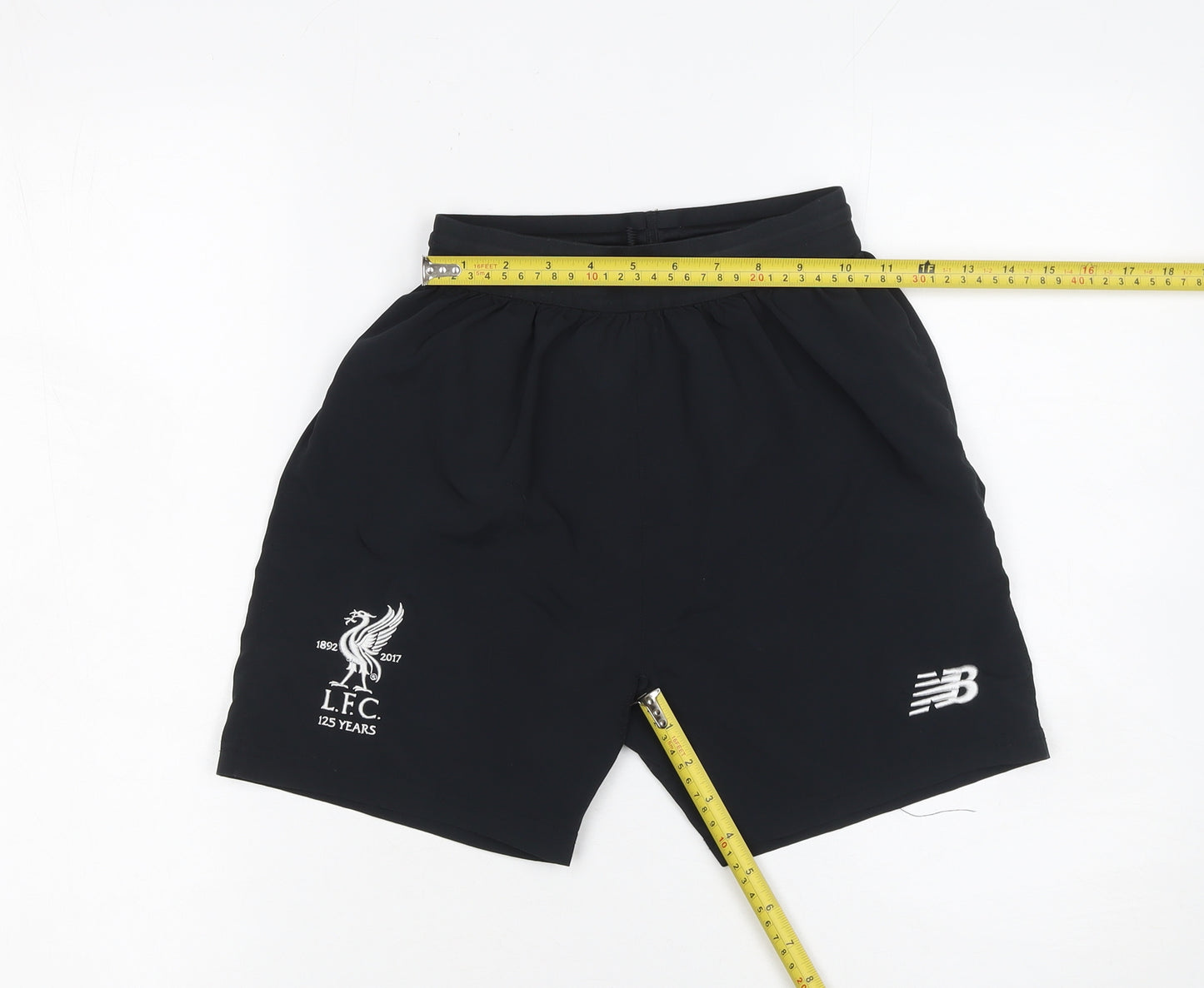 New Balance Boys Black LFC 125 Years Athletic Football Shorts 11 Years