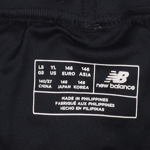 New Balance Boys Black LFC 125 Years Athletic Football Shorts 11 Years