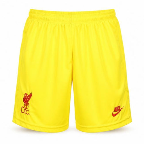 Nike Boys Yellow Liverpool FC Football Athletic Shorts Size 176