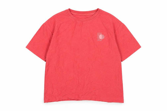 Dunnes Girls Red Cotton Graphic Adventure T-Shirt 7-8 Years