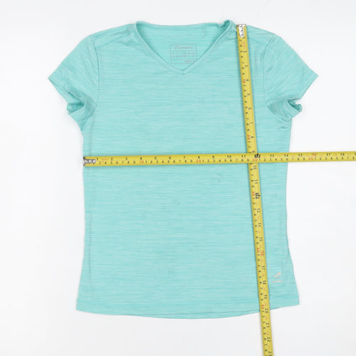 Energetics Girls Blue V-Neck DryPlus Athletic T-Shirt - 10 Years