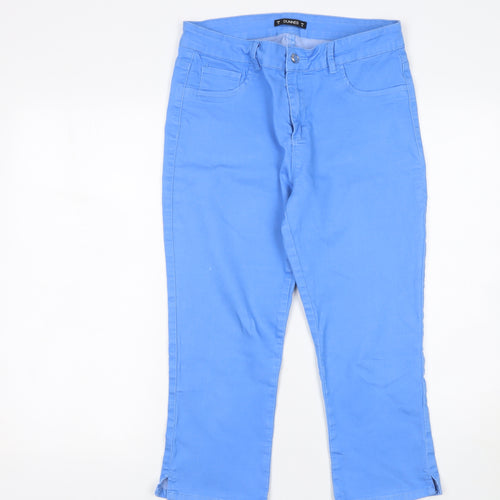 Dunnes Women Blue Stretch Straight Jeans Size 12 Regular Fit