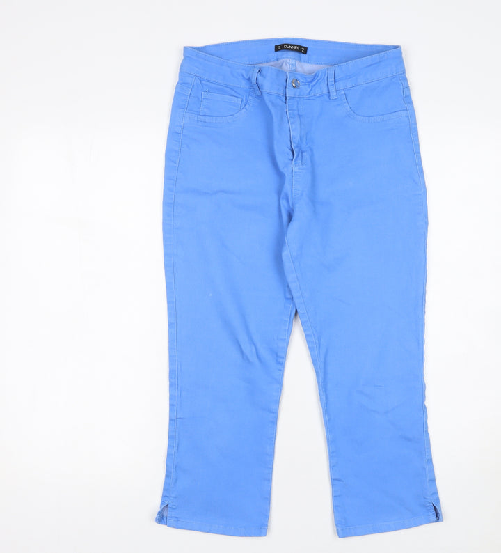 Dunnes Women Blue Stretch Straight Jeans Size 12 Regular Fit