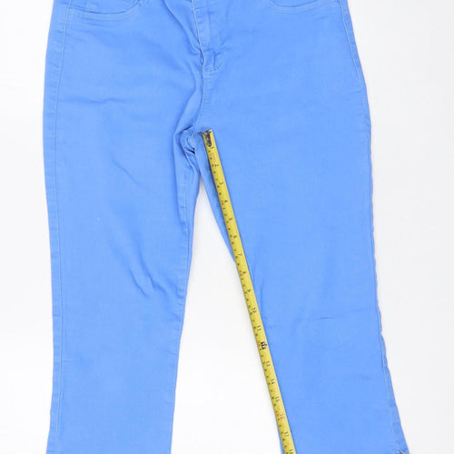 Dunnes Women Blue Stretch Straight Jeans Size 12 Regular Fit