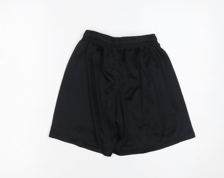 O'Neills Boys Black Athletic Football Shorts 10-11 Years Polyester