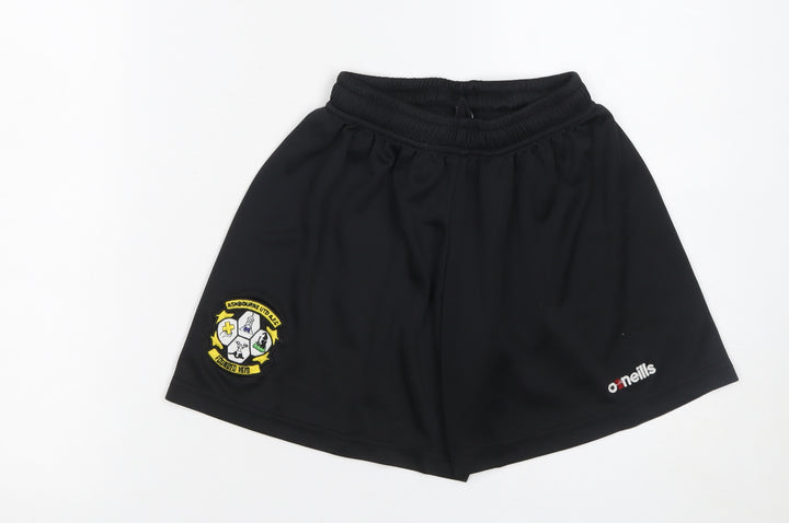 O'Neills Boys Black Athletic Football Shorts Size 10-11 Years