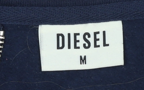Diesel Women’s Navy Colourblock 1/4 Zip Sweatshirt M