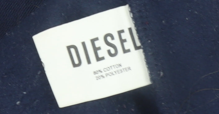 Diesel Women’s Navy Colourblock 1/4 Zip Sweatshirt M