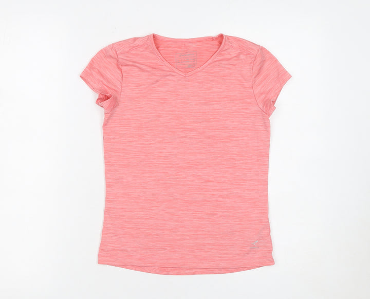 Energetics Girls Pink Short Sleeve V-Neck Activewear T-Shirt 10 Years