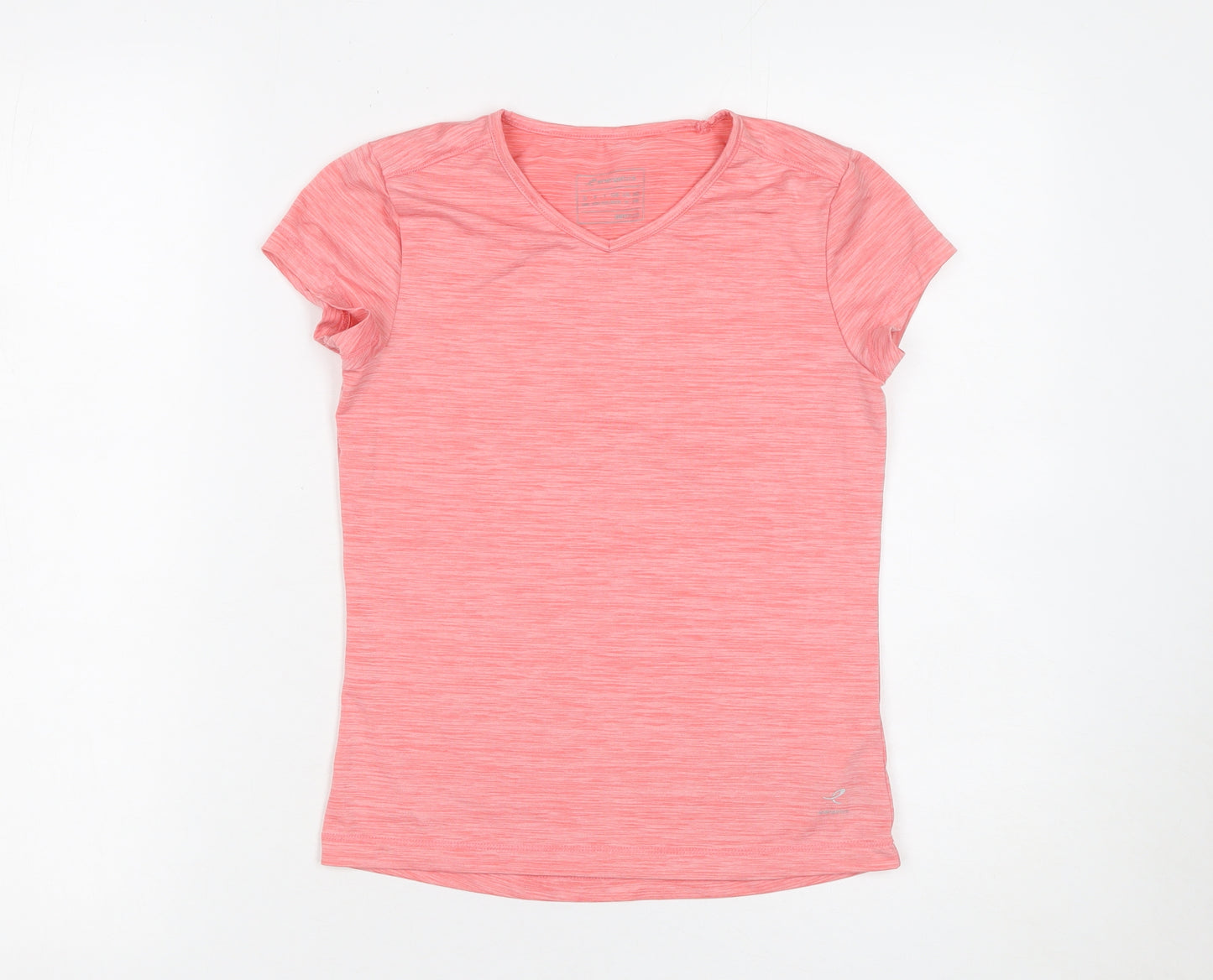 Energetics Girls Pink Short Sleeve V-Neck Activewear T-Shirt 10 Years