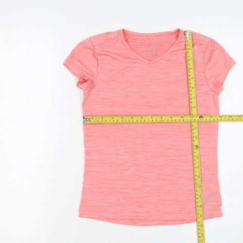 Energetics Girls Pink Short Sleeve V-Neck Activewear T-Shirt 10 Years