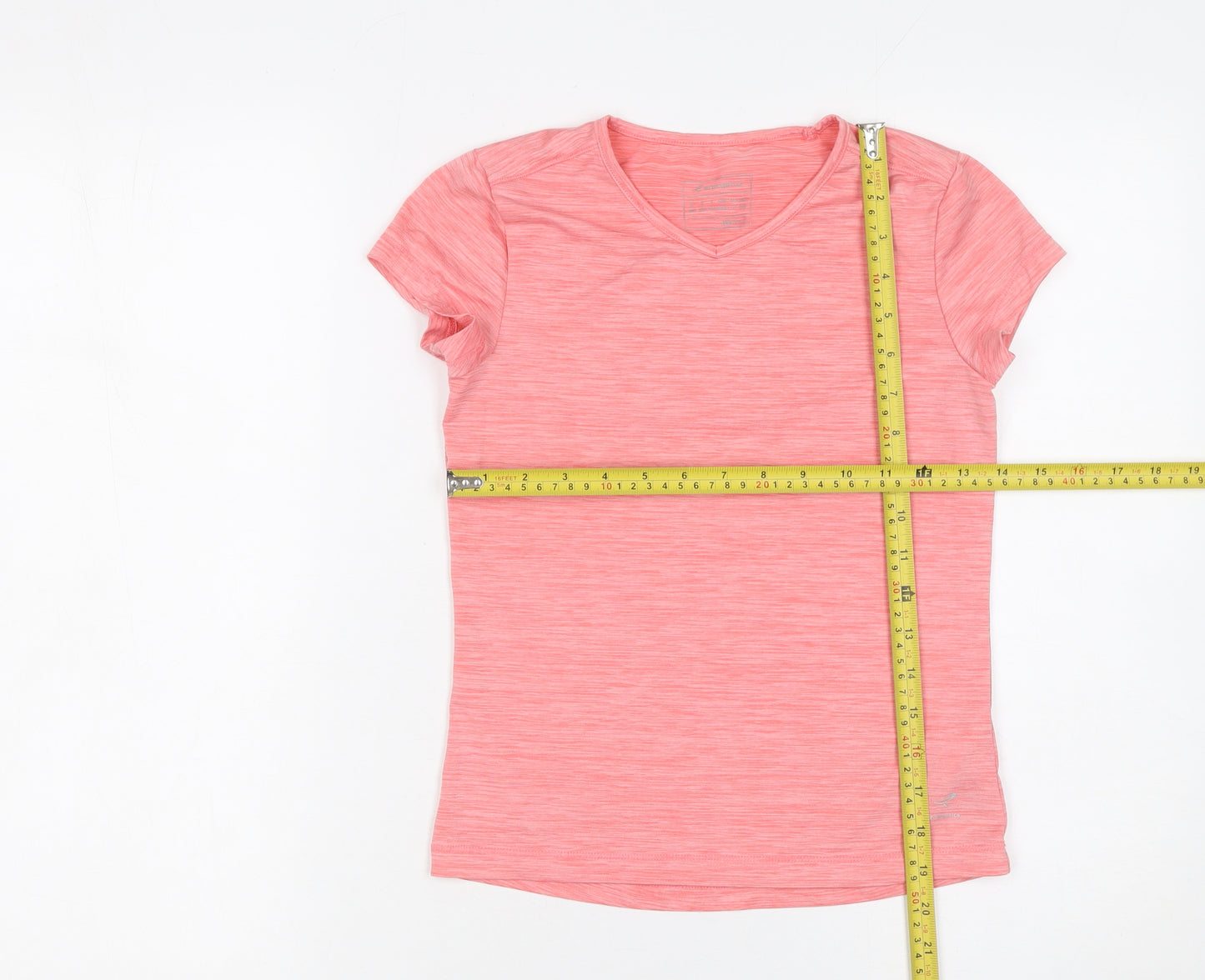 Energetics Girls Pink Short Sleeve V-Neck Activewear T-Shirt 10 Years