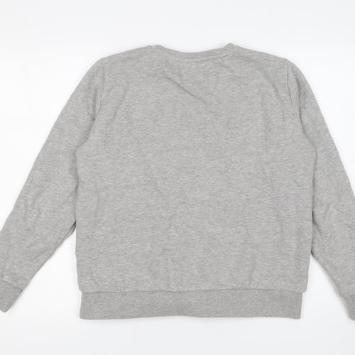 Lee Mens Grey Regular Fit Crew Neck Sweatshirt Size M