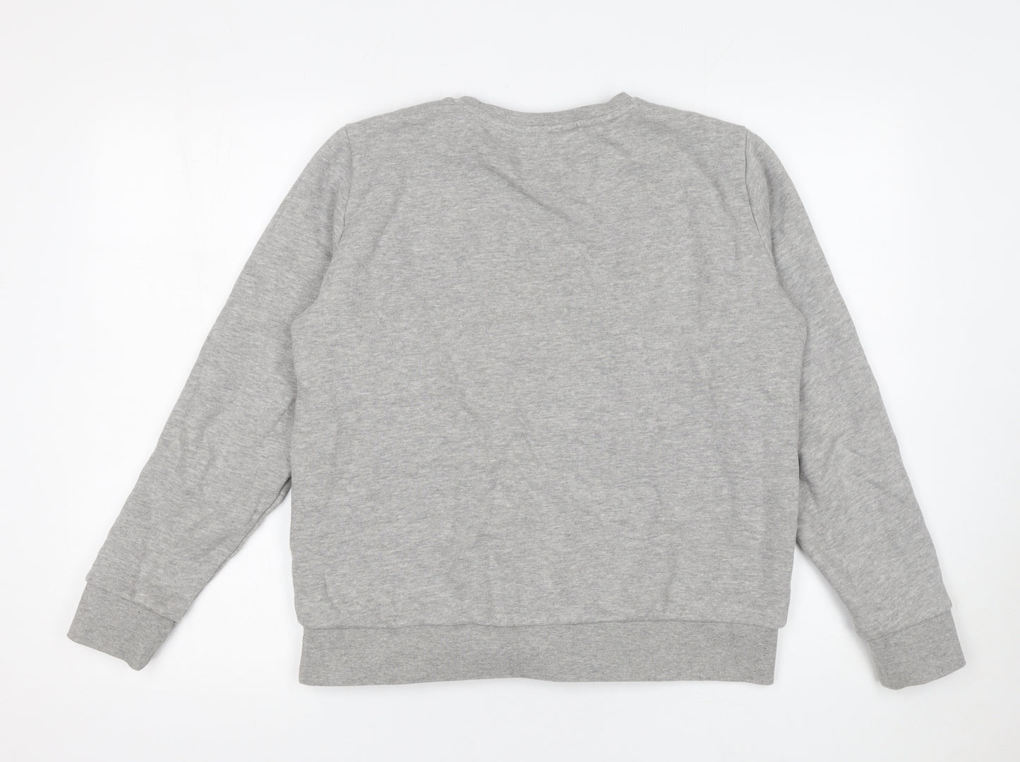 Lee Mens Grey Regular Fit Crew Neck Sweatshirt Size M