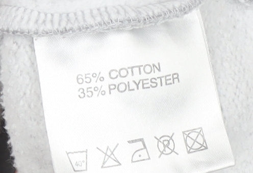 Ripstop Men's Grey XL Pullover Hoodie with Logo Print