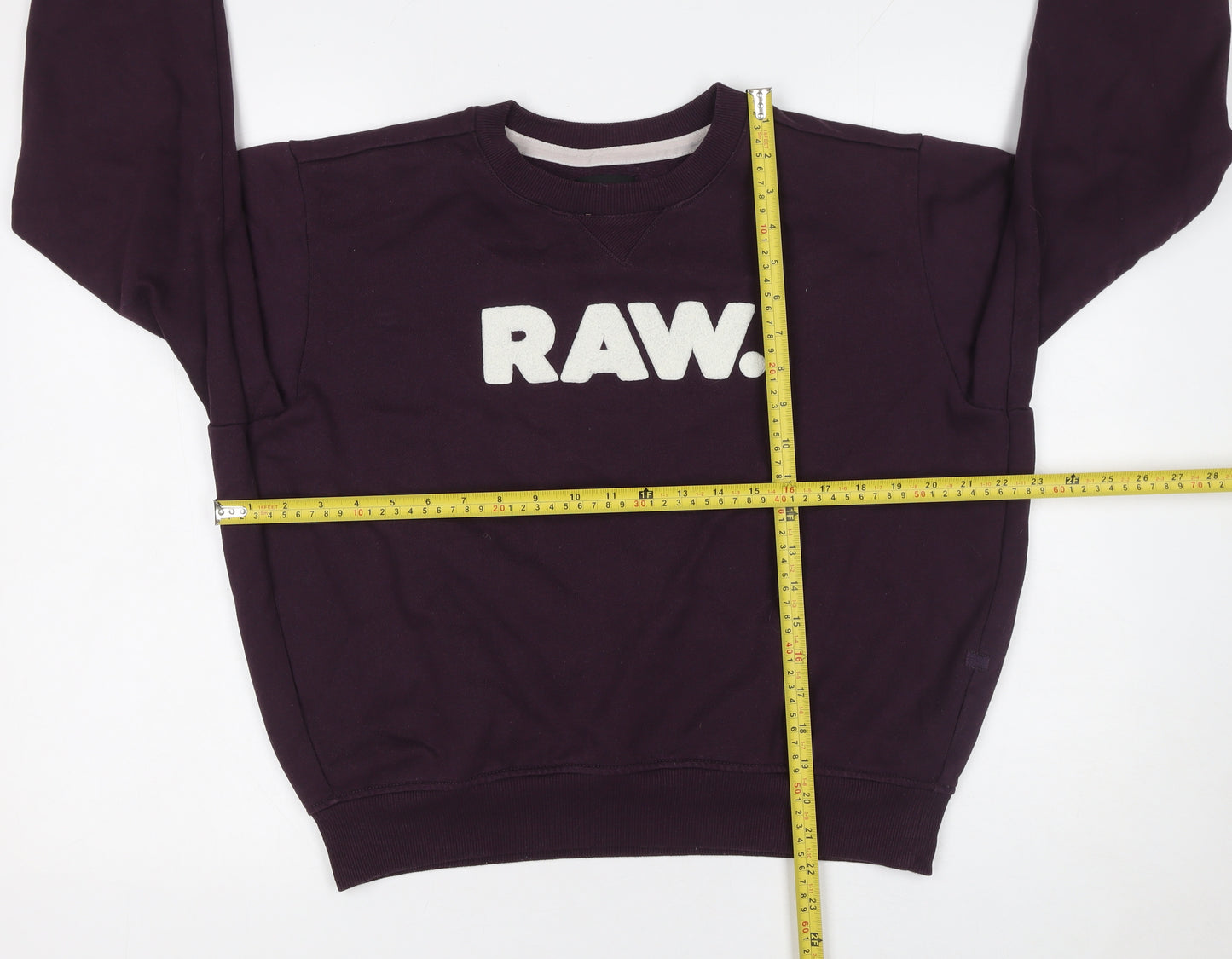 G-Star RAW Womens Purple Crew Neck Pullover Sweatshirt Size M