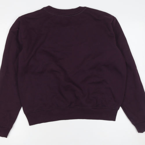G-Star RAW Womens Purple Crew Neck Pullover Sweatshirt Size M