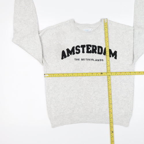 Primark Women’s Grey Amsterdam Pullover Jumper Size S
