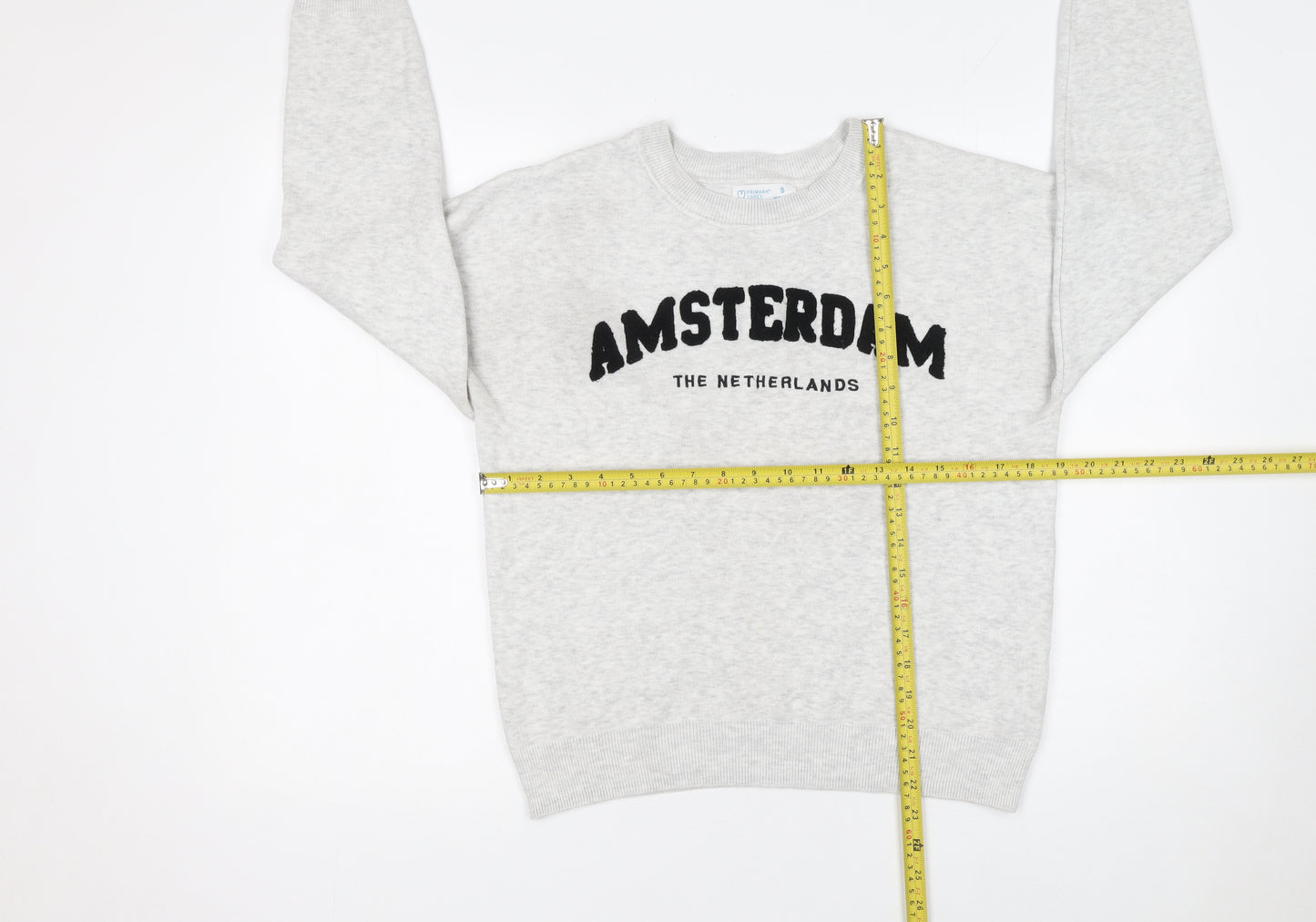 Primark Women’s Grey Amsterdam Pullover Jumper Size S