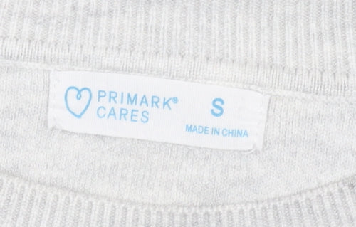 Primark Women’s Grey Amsterdam Pullover Jumper Size S
