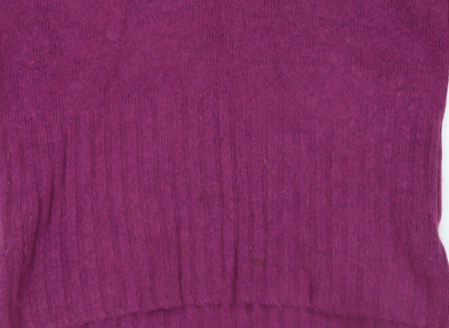 Meily Women Fuchsia Cowl Neck Angora Wool Jumper Size S