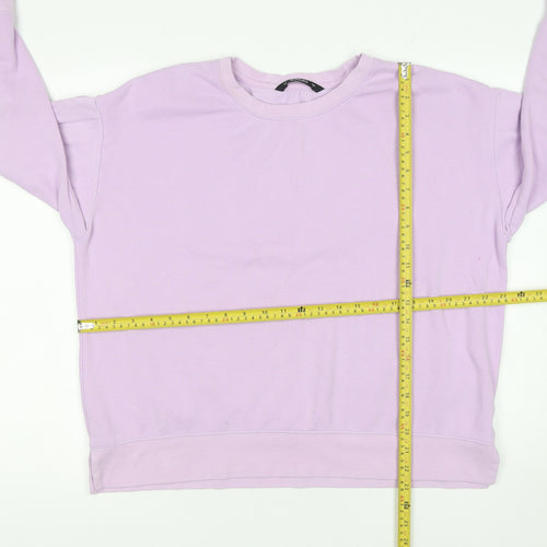 Dunnes Stores Women's Lilac Crew Neck Pullover Sweatshirt Size L