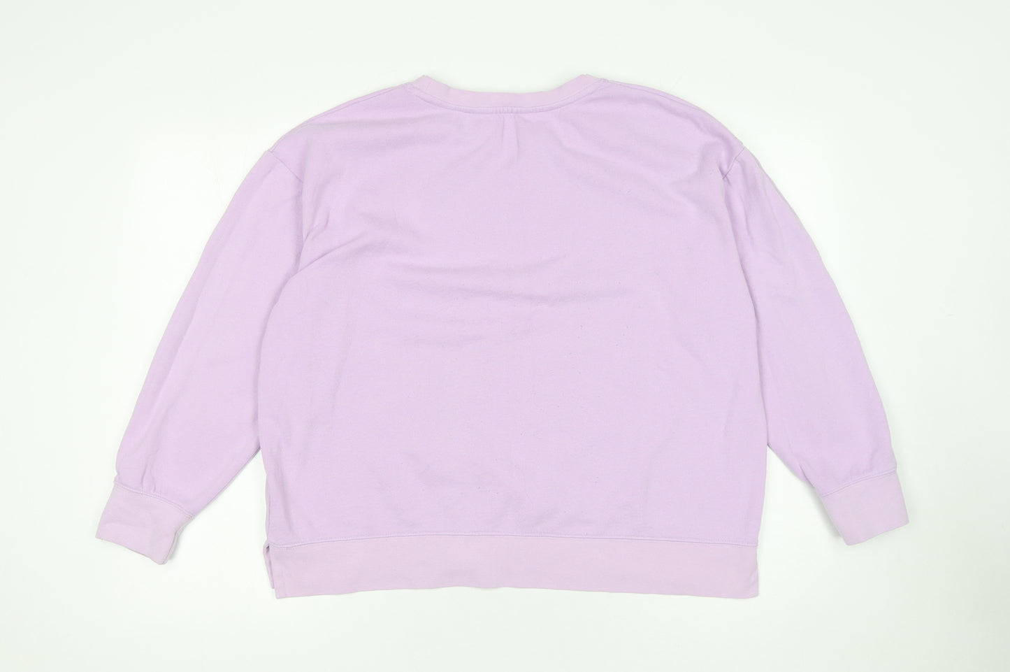 Dunnes Stores Women's Lilac Crew Neck Pullover Sweatshirt Size L