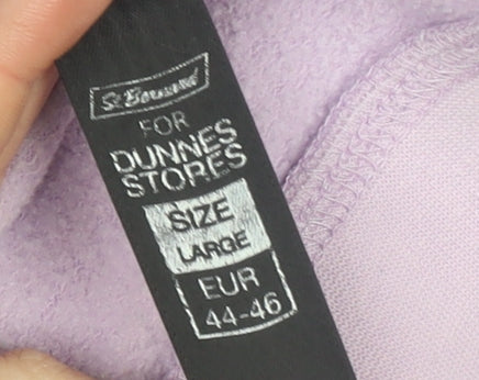 Dunnes Stores Women's Lilac Crew Neck Pullover Sweatshirt Size L