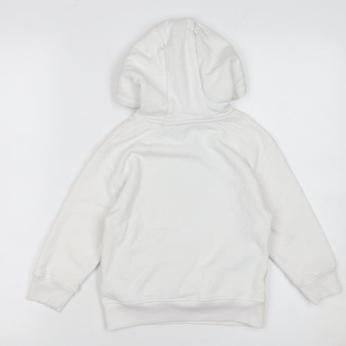 Next Boys White Graphic Gorilla Pullover Hoodie 4 Years Cotton
