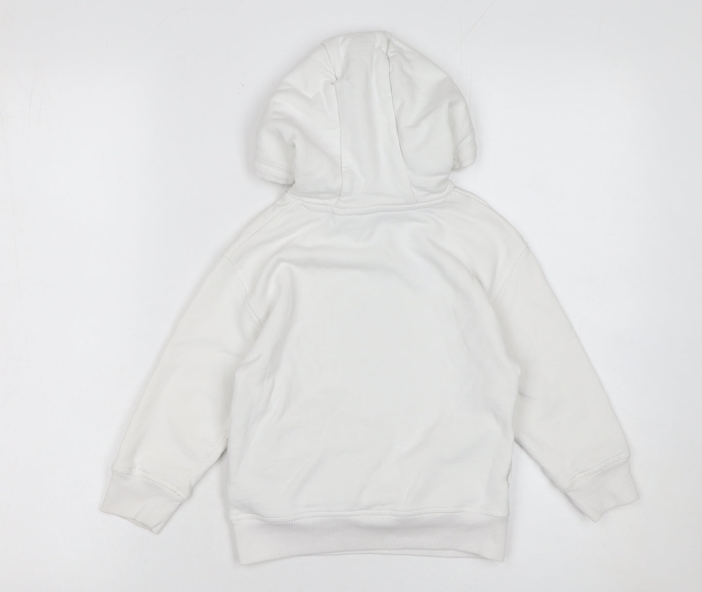 Next Boys White Graphic Gorilla Pullover Hoodie 4 Years Cotton