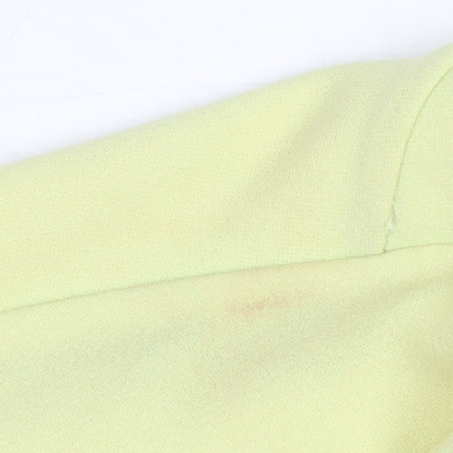 Gerard Women’s Yellow Blazer Size 22 Open Front Stretch Jacket