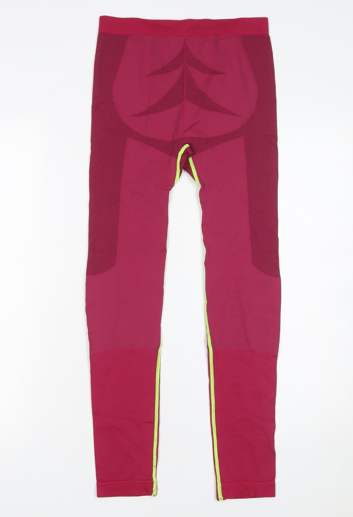 Crane Womens Red Seamless Sports Leggings Size 16-18 Active Stretch