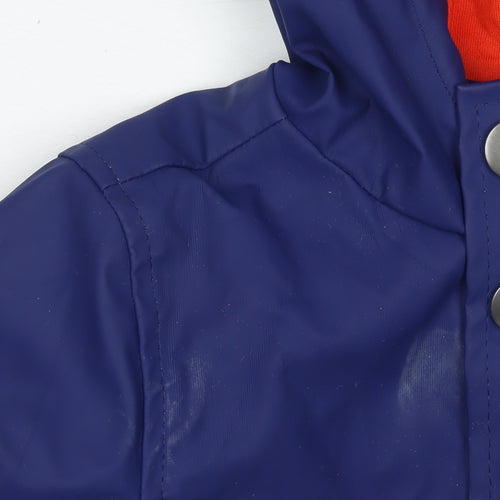 Marvel Boys Blue Spider-Man Hooded Waterproof Rain Coat Jacket 2-3 Years