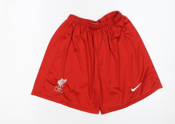 Nike Boys Red 176 Athletic Football Shorts LFC Quick Dry Sportswear