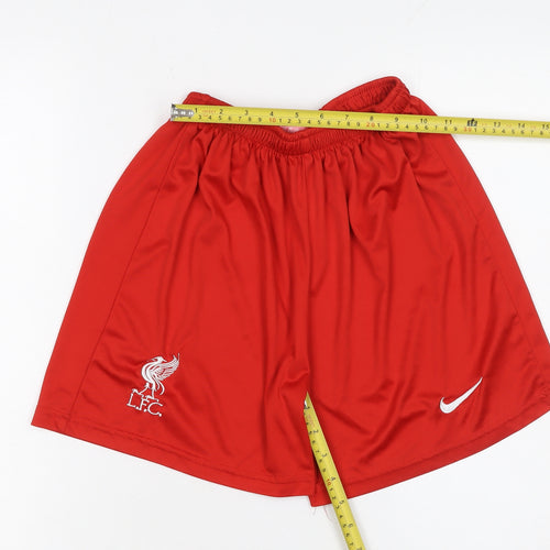 Nike Boys Red 176 Athletic Football Shorts LFC Quick Dry Sportswear